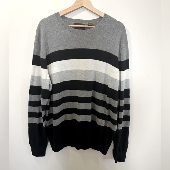 Black Brown Striped Sweater - Picture 1 of 3